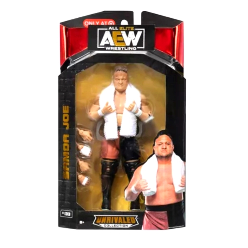 AEW Unrivaled Samoa joe Wrestling Action Figure NEW Target Exclusive #133